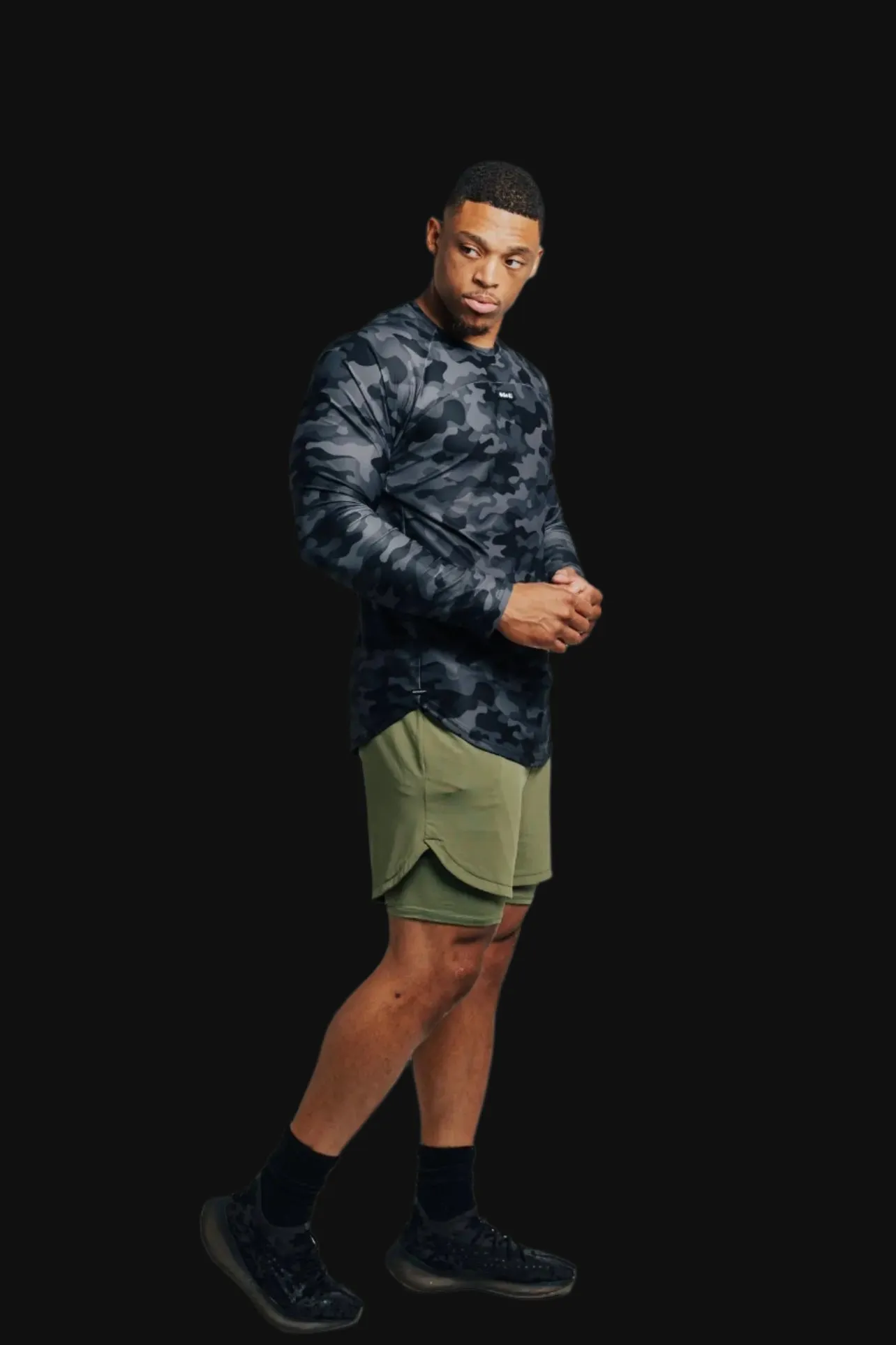 Total War Ai1 “Give Your All” Long Sleeve - Black Camo