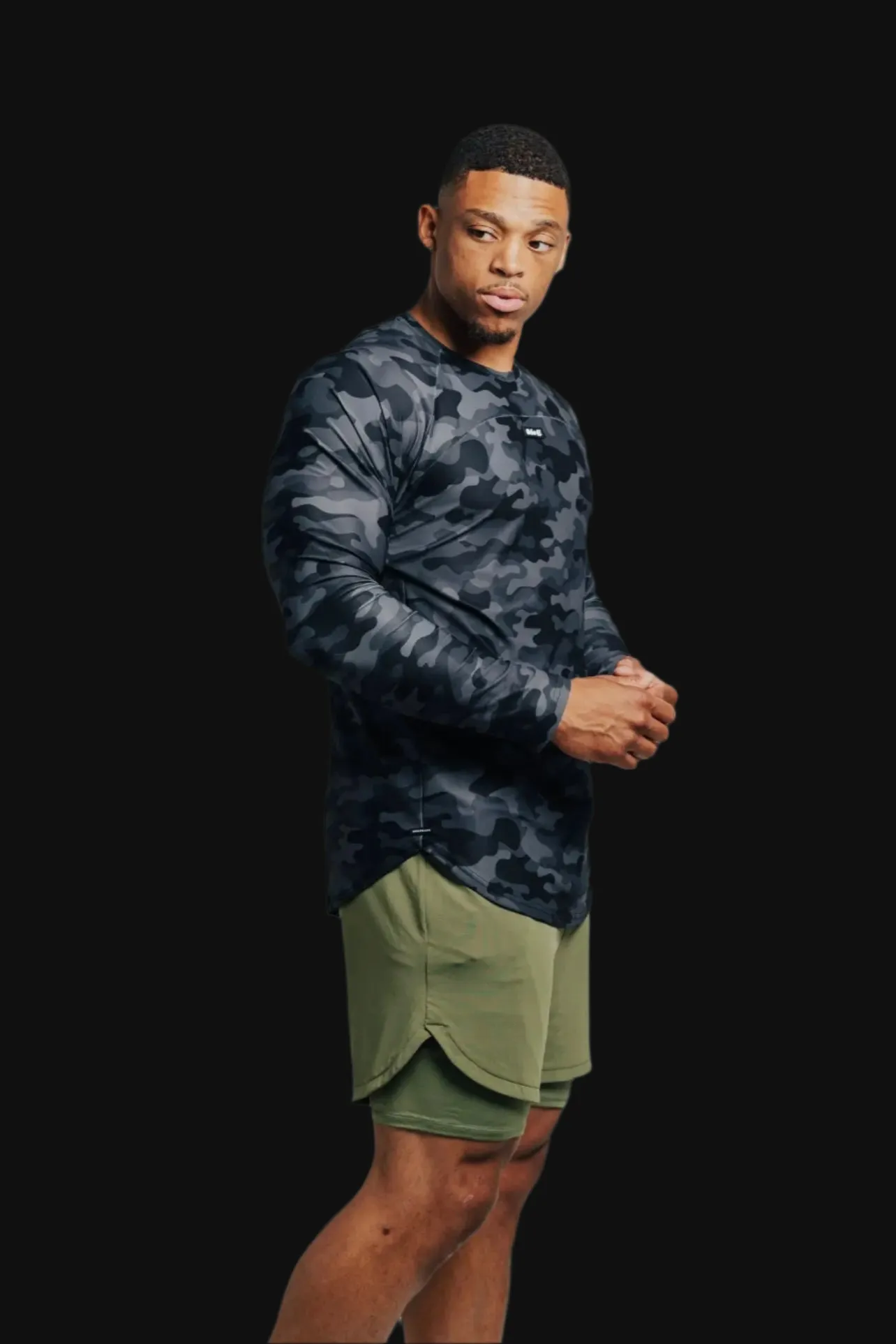 Total War Ai1 “Give Your All” Long Sleeve - Black Camo
