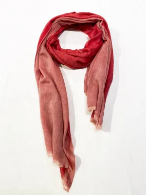 TWO-COLOR WOVEN CASHMERE SCARF