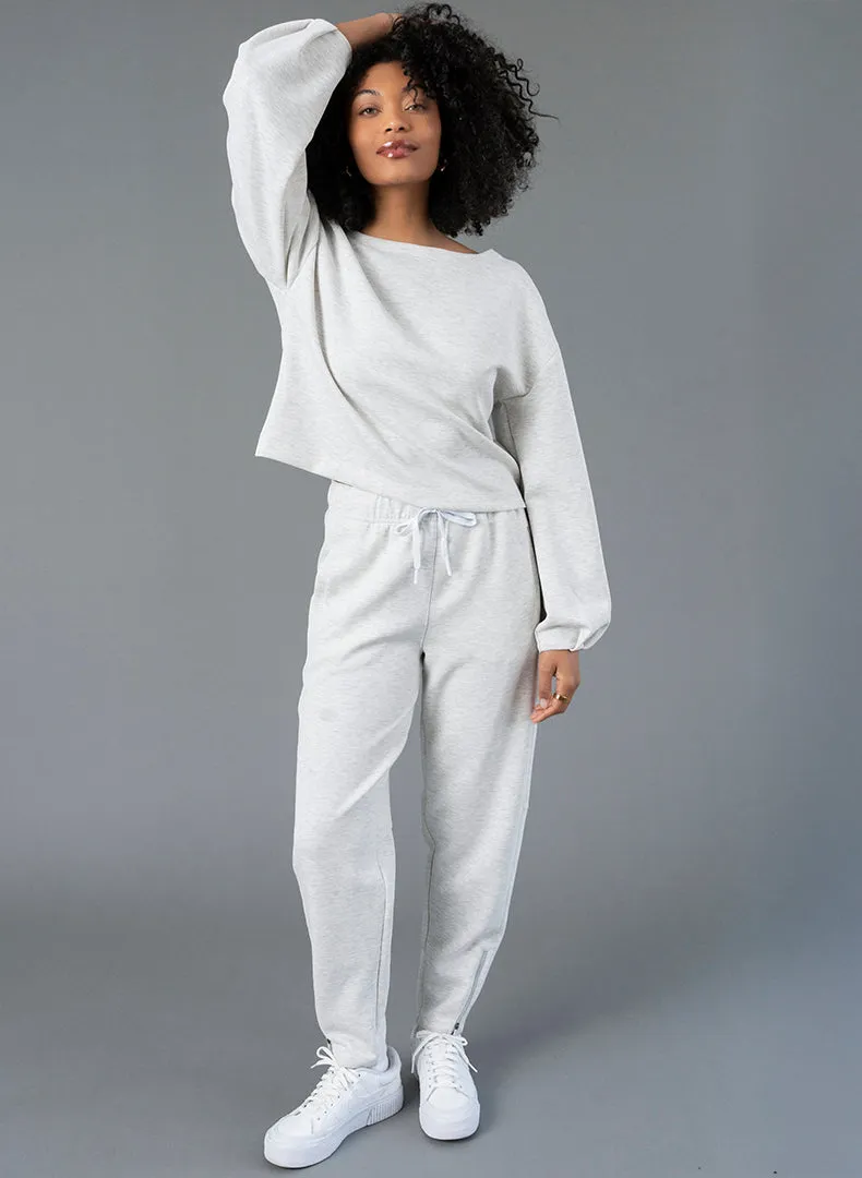 Ultraluxe Barrel Leg Zip Pant
