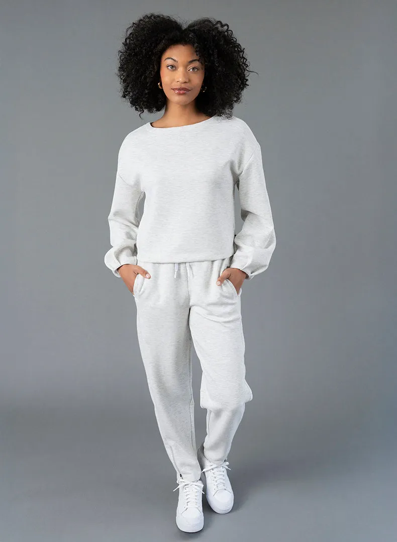 Ultraluxe Barrel Leg Zip Pant