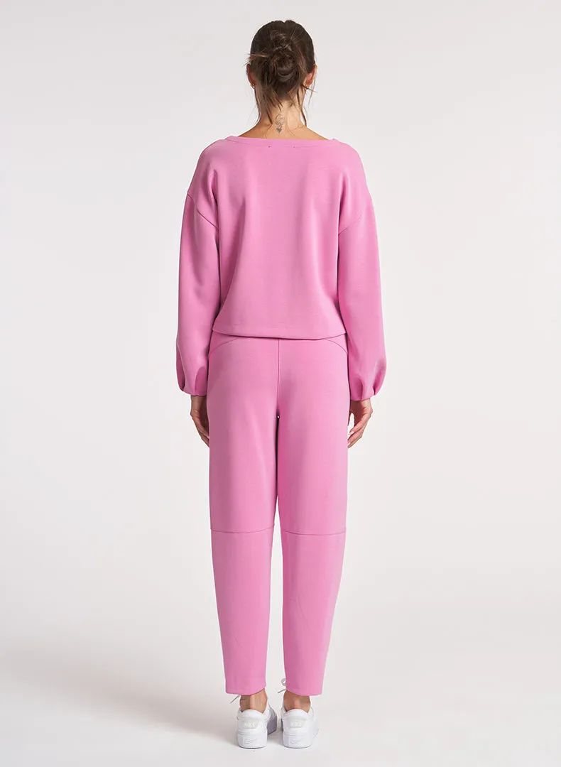Ultraluxe Barrel Leg Zip Pant