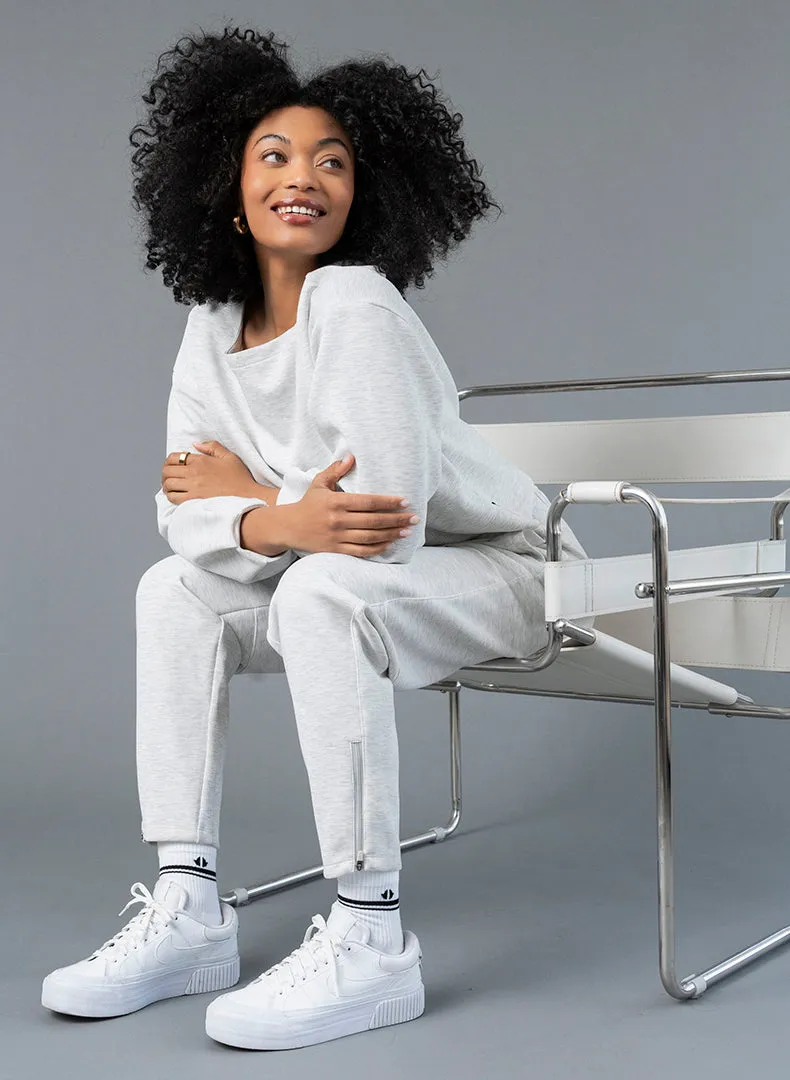 Ultraluxe Barrel Leg Zip Pant