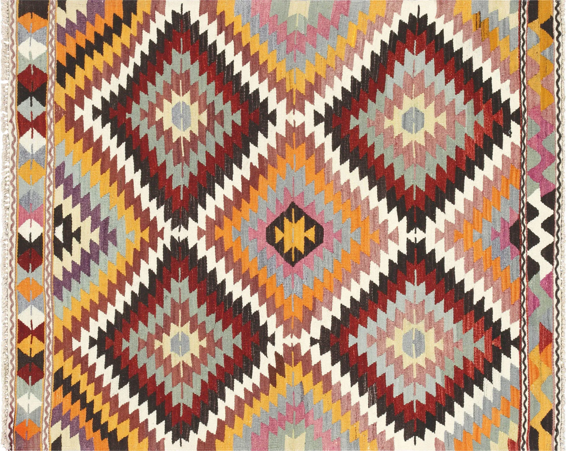 Vintage Turkish Kilim - 3'11" x 4'10"