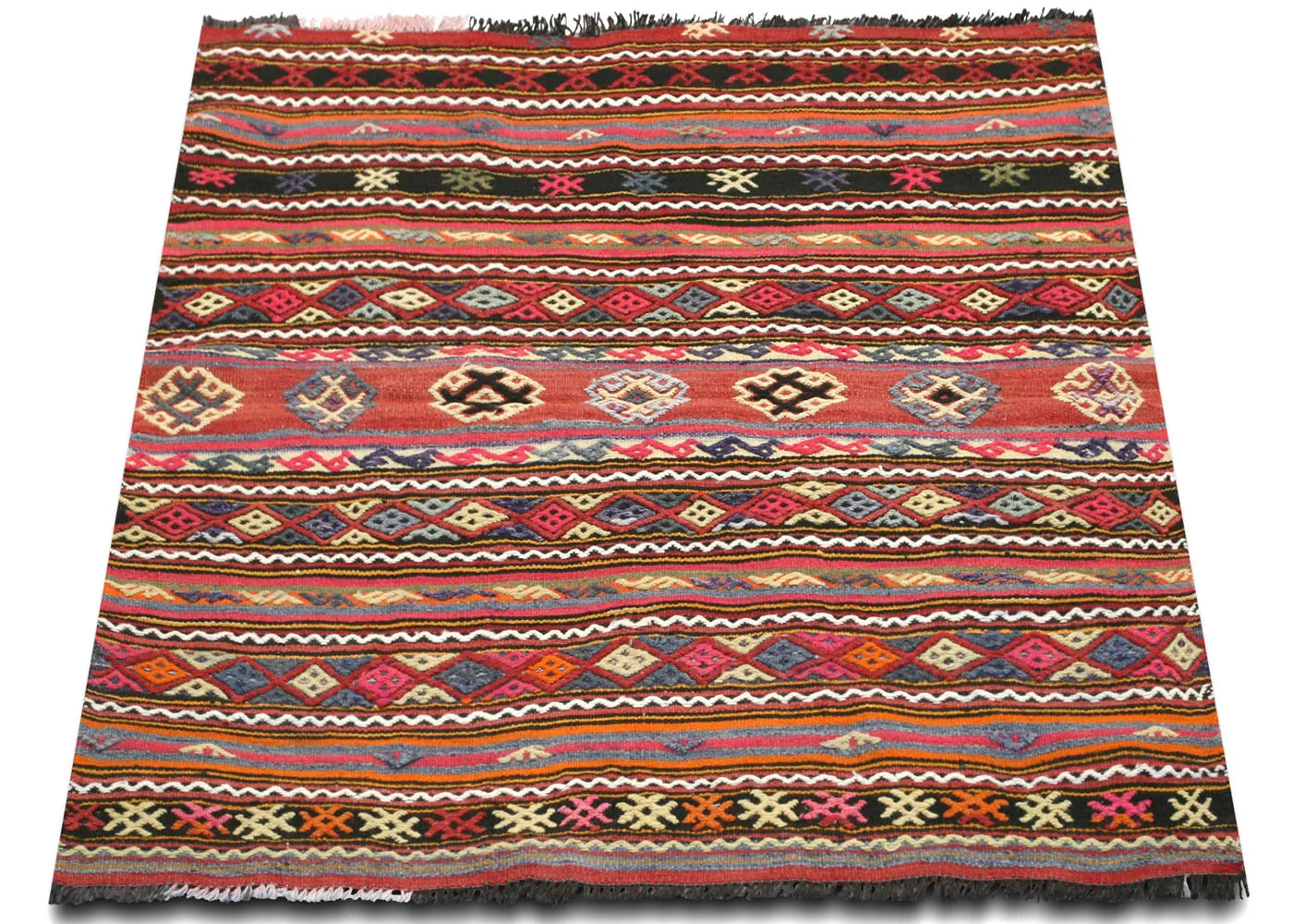 Vintage Turkish Kilim - 4'3" x 4'2"