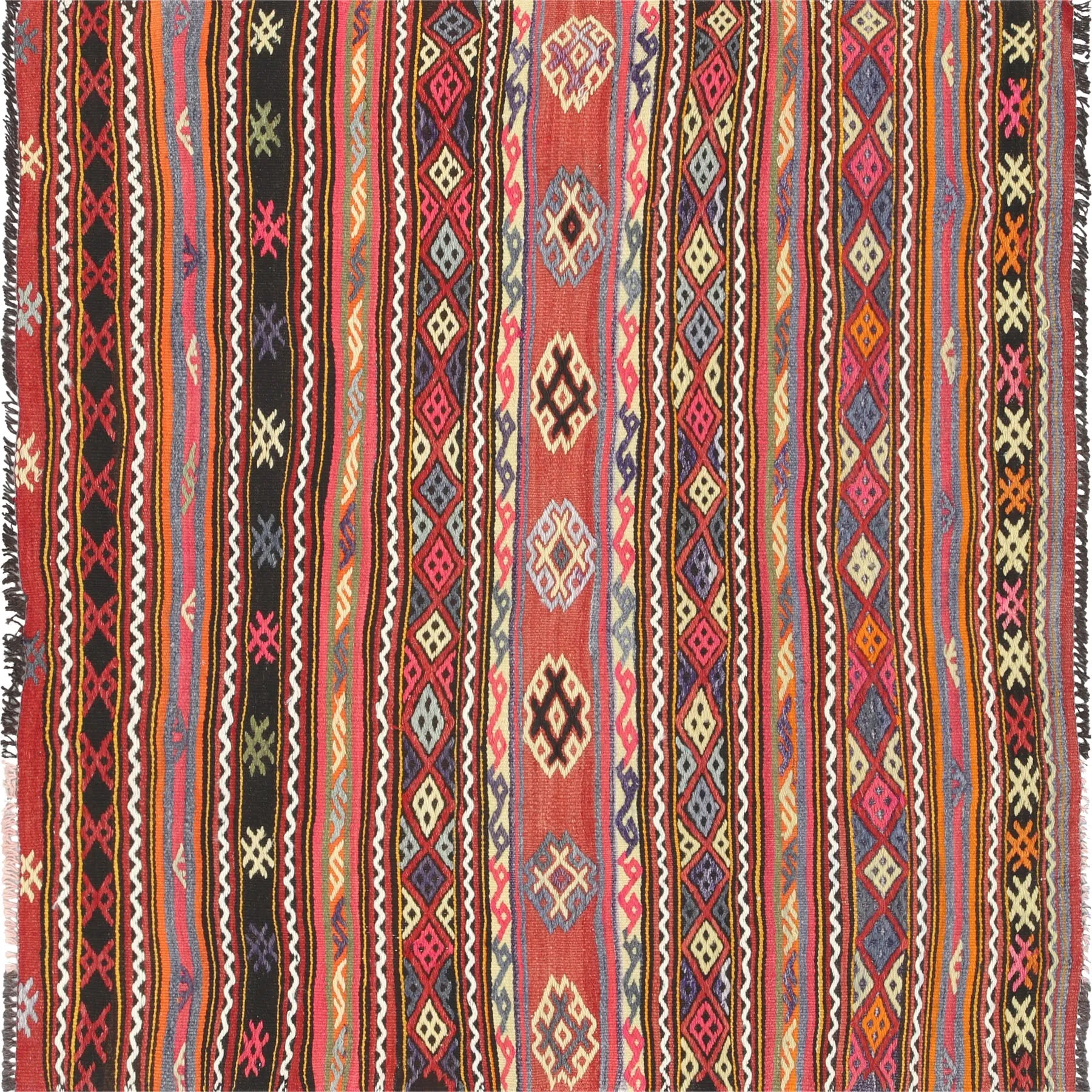 Vintage Turkish Kilim - 4'3" x 4'2"