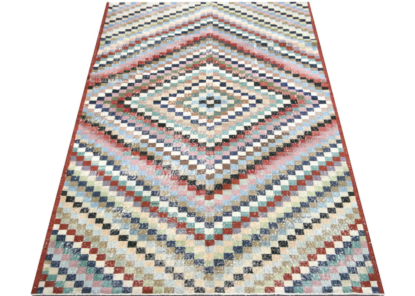 Vintage Turkish Mid-Century-Modern Rug - 5' x 9'5"