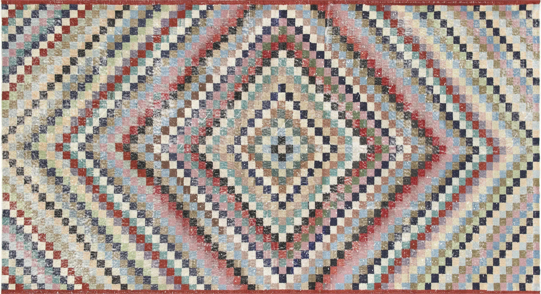 Vintage Turkish Mid-Century-Modern Rug - 5' x 9'5"