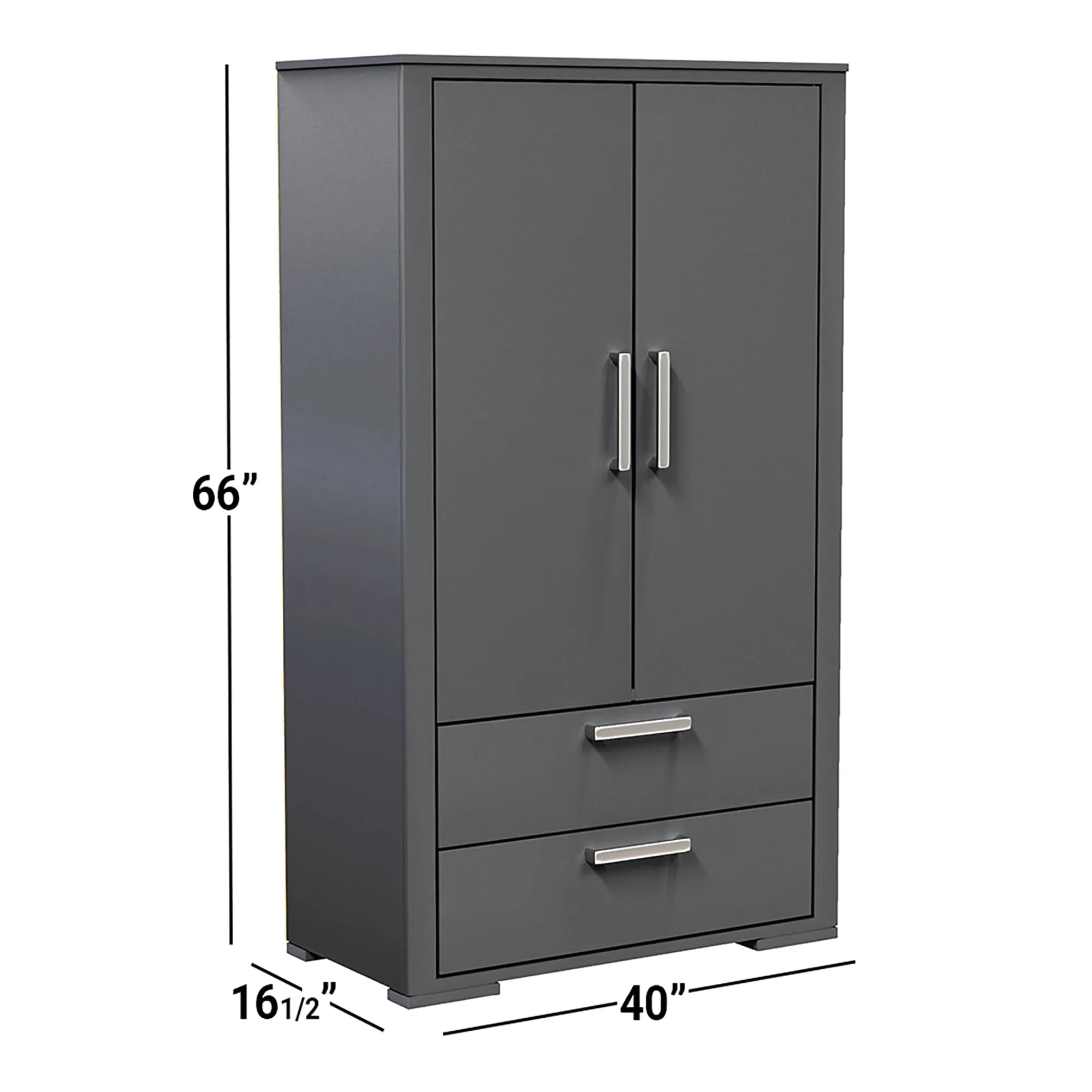 Wardrobe Karlstad - Dark Gray