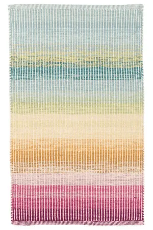 Watercolor Horizon Woven Cotton Rug