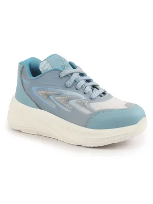 Women Glittery Shiny Chunky Casual Sneakers Lightweight and Comfortable Lace-Up Shoes Memory Cushioned Footbed Insole