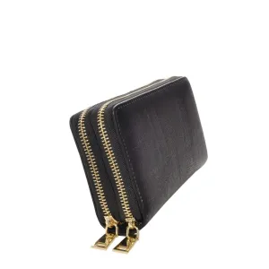 Women's Black Vegan Leather Wallet