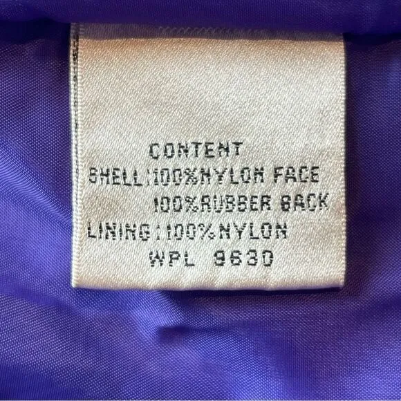 Women's Coat Works Trench/Rain Coat Long Royal Blue Size 8