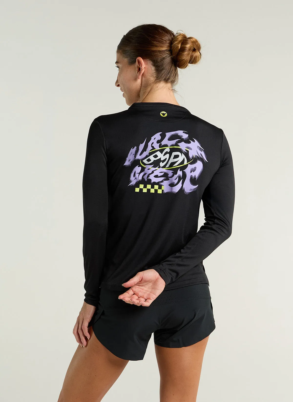 Women's Dry LS Tee - Neon Black