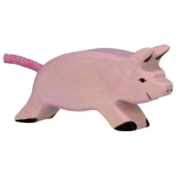 Wooden Toys Piglet, Running