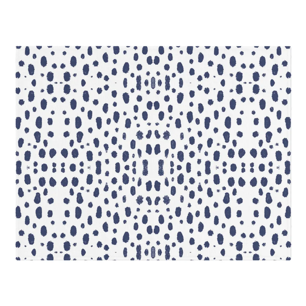 Woven Placemat - Spots on Spots Navy