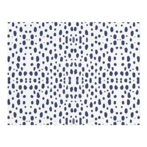 Woven Placemat - Spots on Spots Navy