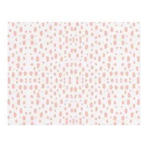 Woven Placemat - Spots on Spots Pink