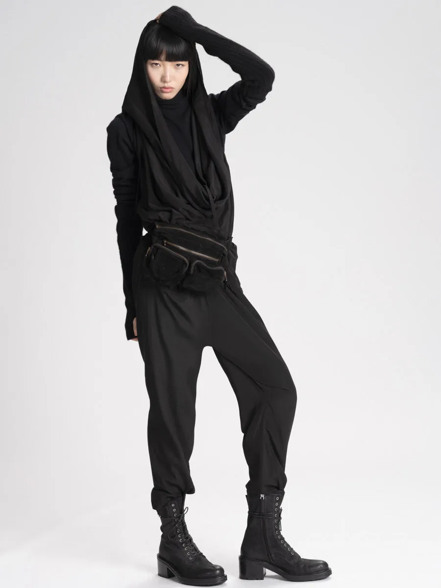 Woven Playa Jumpsuit Black